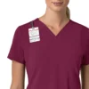 Blusa médica para mujer Force Cross-Flex con cuello en V y paneles elásticos en la parte de arriba