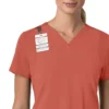 Blusa médica para mujer Force Cross-Flex con cuello en V y paneles elásticos en la parte de arriba