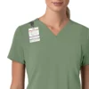 Blusa médica para mujer Force Cross-Flex con cuello en V y paneles elásticos en la parte de arriba