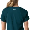 Blusa médica para mujer Force Cross-Flex con cuello en V y paneles elásticos en la parte de arriba