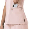 Blusa médica para mujer Force Cross-Flex con cuello en V y paneles elásticos en la parte de arriba