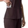Blusa médica para mujer Force Cross-Flex con cuello en V y paneles elásticos en la parte de arriba