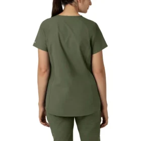 Blusa médica tipo túnica con cuello en V «Force Essentials» para mujer