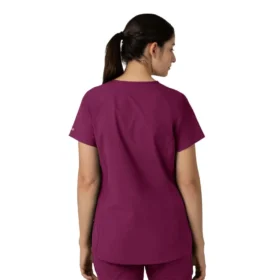 Blusa médica tipo túnica con cuello en V «Force Essentials» para mujer