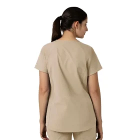 Blusa médica tipo túnica con cuello en V «Force Essentials» para mujer