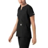 Blusa médica tipo túnica con cuello en V «Force Essentials» para mujer