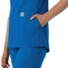 Blusa médica tipo túnica con cuello en V «Force Essentials» para mujer