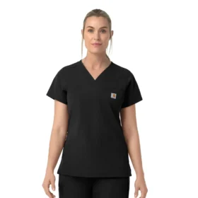 Blusa quirúrgica de cuello en V Rugged Flex Fld para mujer