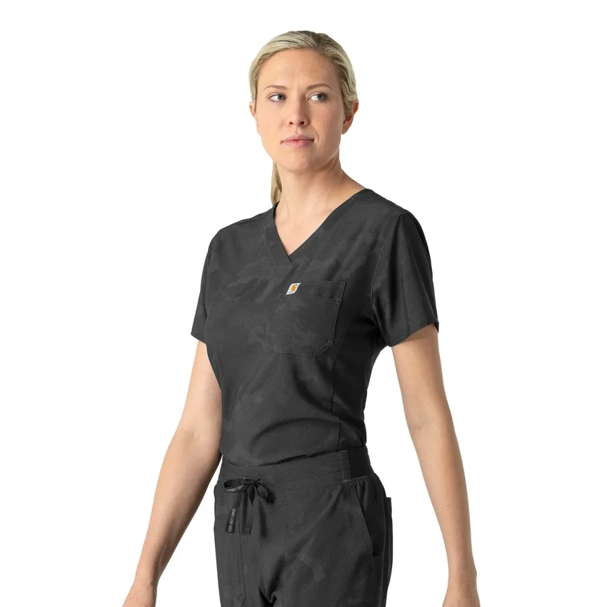 Blusa quirúrgica estampada para mujer, para meter por dentro
