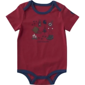 Body con manguitos cortos para acampada para niño (bebé)