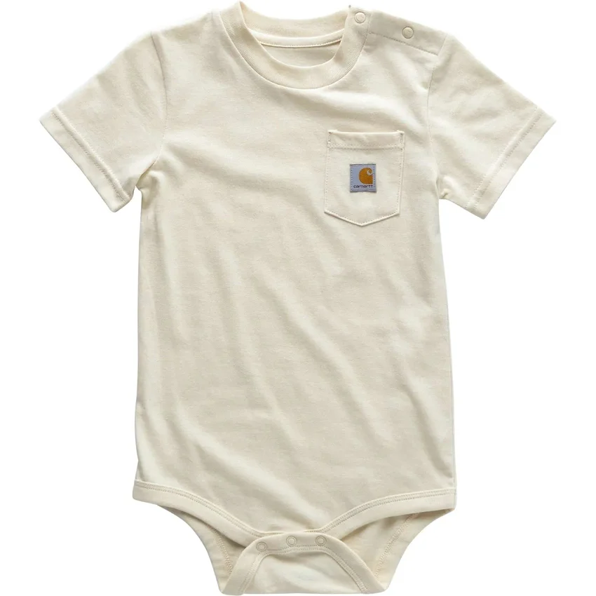 Body con manguitos cortos y bolsillo para niños (bebé)