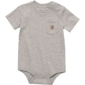 Body con manguitos cortos y bolsillo para niños (bebé)