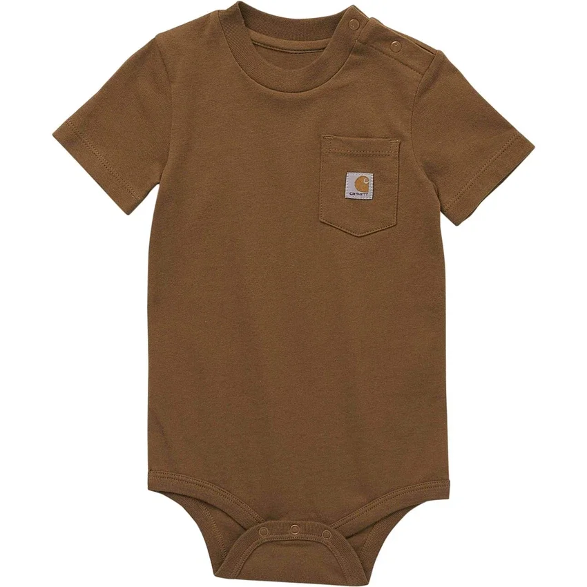 Body con manguitos cortos y bolsillo para niños (bebé)