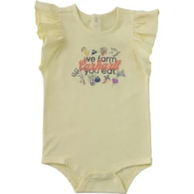Body «Veggie» con manguitos cortos para niña (bebé)