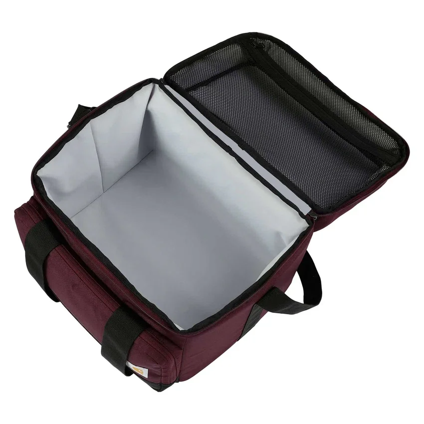 Bolsa térmica portátil con aislamiento para 24 latas y dos compartimentos