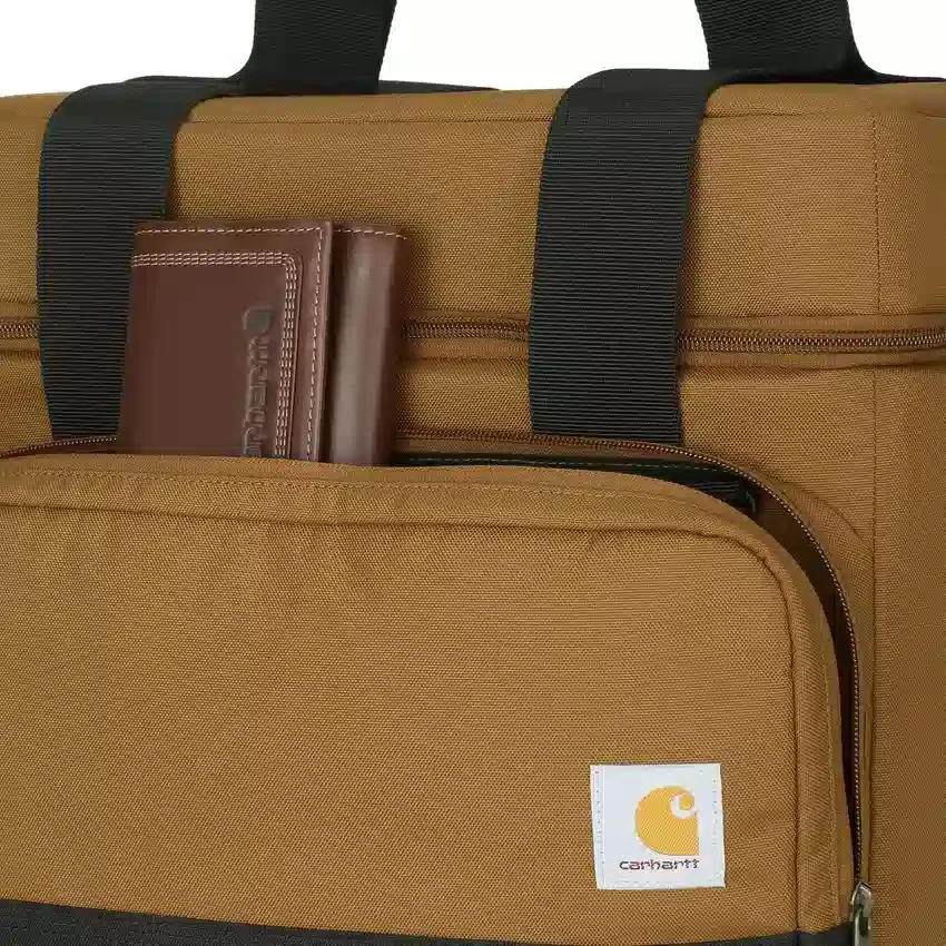 Bolsa térmica portátil con aislamiento para 24 latas y dos compartimentos