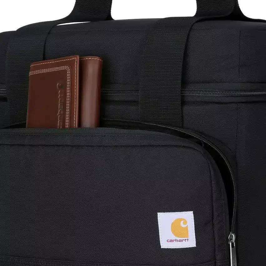 Bolsa térmica portátil con aislamiento para 24 latas y dos compartimentos