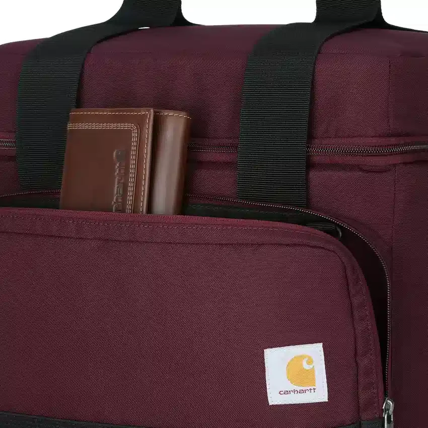 Bolsa térmica portátil con aislamiento para 24 latas y dos compartimentos