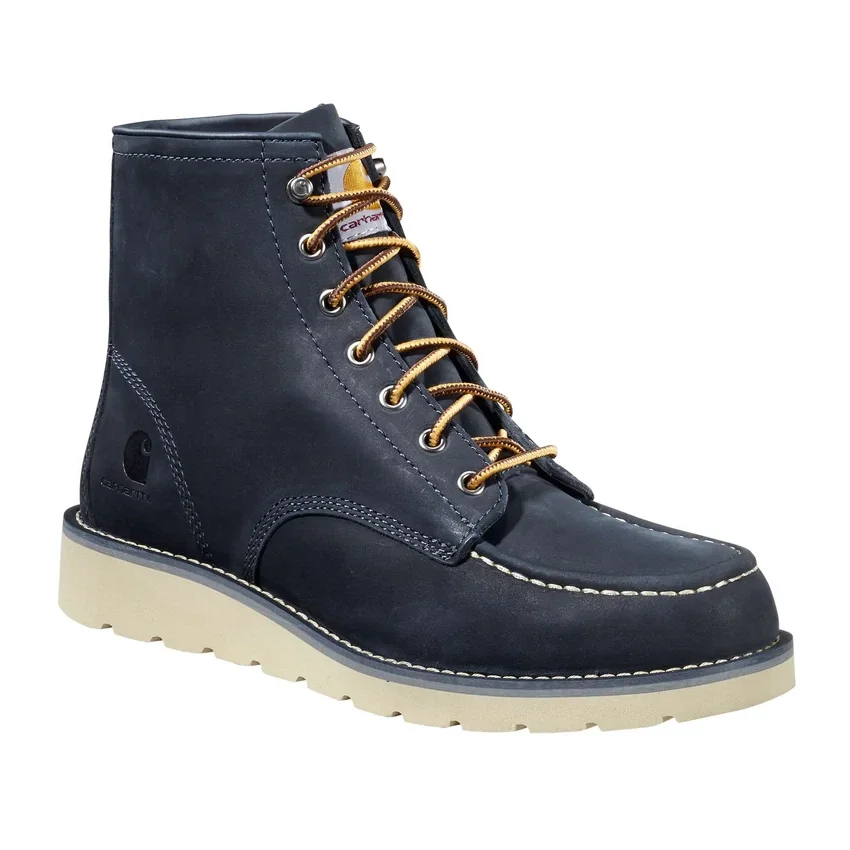 Botas con cuña y puntera Moc de 6"