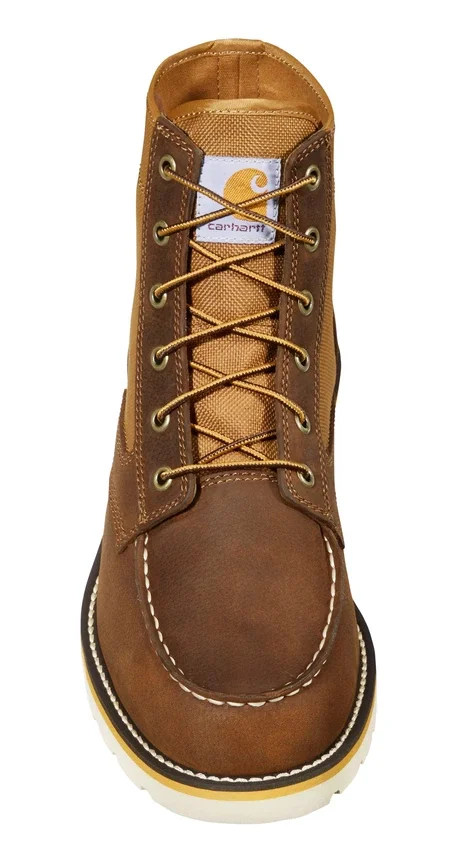 Botas con cuña y puntera Moc de 6"