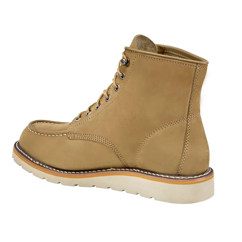 Botas con cuña y puntera Moc de 6"