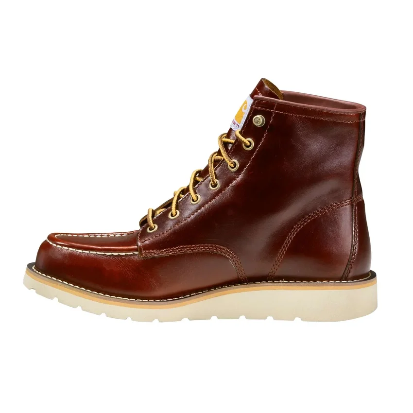 Botas con cuña y puntera Moc de 6"