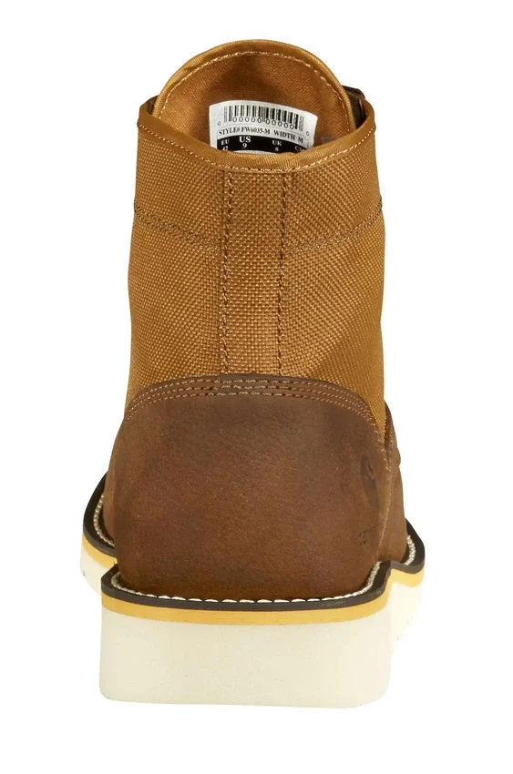 Botas con cuña y puntera Moc de 6"
