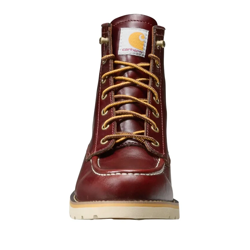 Botas con cuña y puntera Moc de 6"