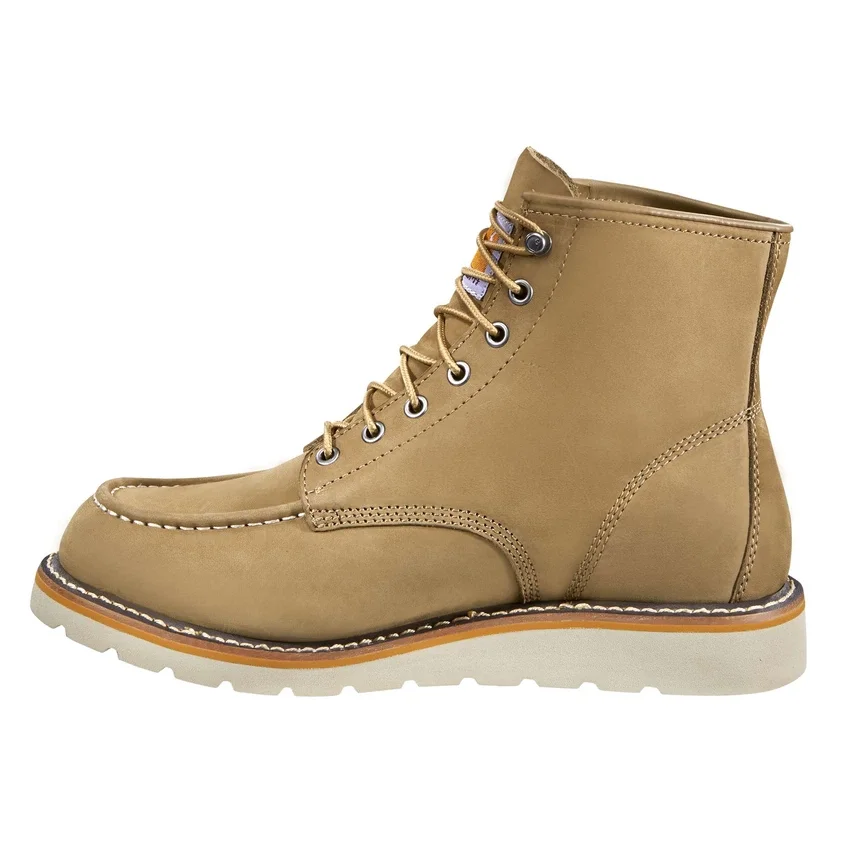 Botas con cuña y puntera Moc de 6"