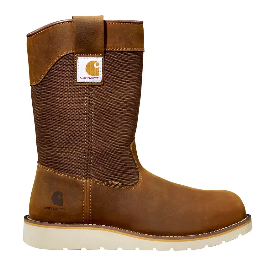 Botas de agua con cuña de 10" y puntera blanda, impermeables