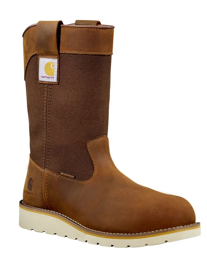 Botas de agua con cuña de 10" y puntera blanda, impermeables
