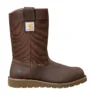 Botas de agua con cuña, puntera de acero e impermeables de 10"