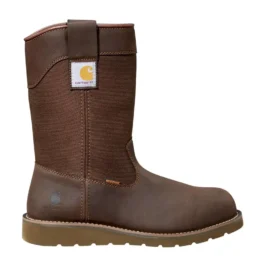Botas de agua con cuña, puntera de acero e impermeables de 10"
