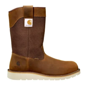 Botas de agua con cuña, puntera de acero e impermeables de 10"