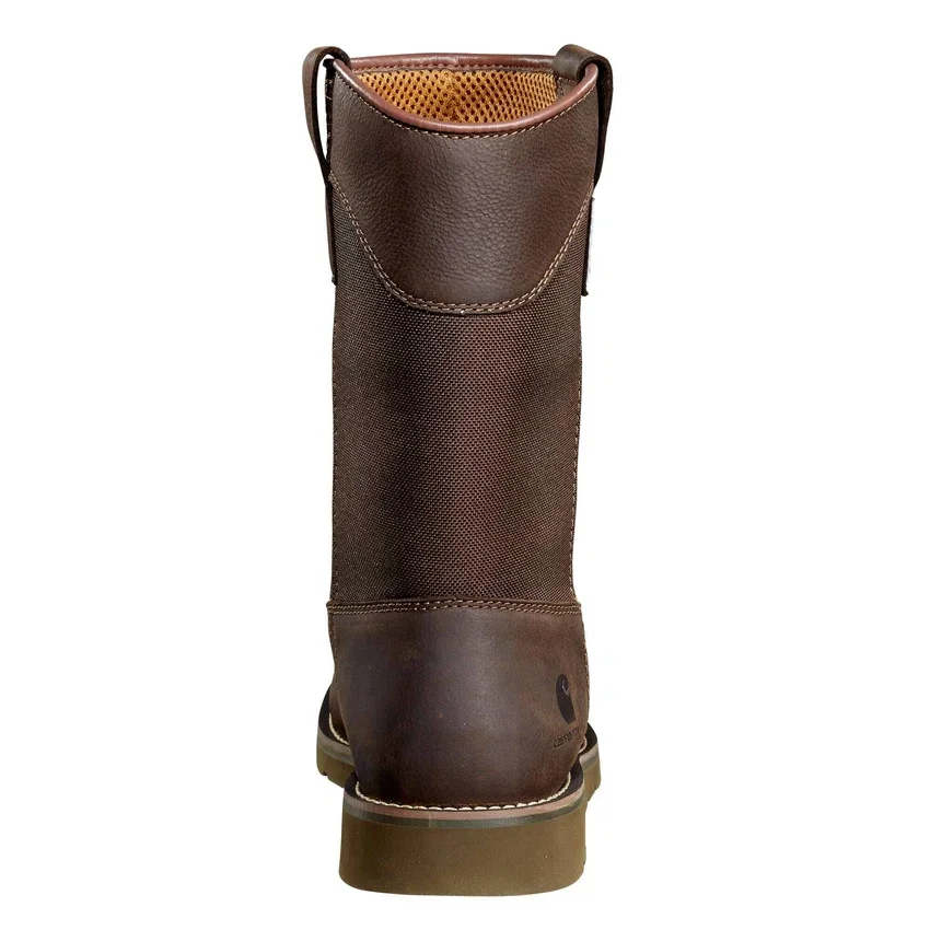 Botas de agua con cuña, puntera de acero e impermeables de 10"