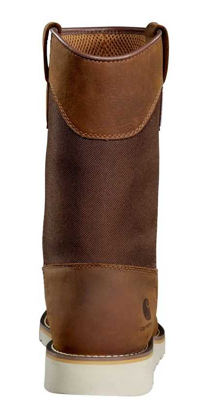 Botas de agua con cuña, puntera de acero e impermeables de 10"