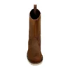 Botas de agua con cuña, puntera de acero e impermeables de 10" para mujer