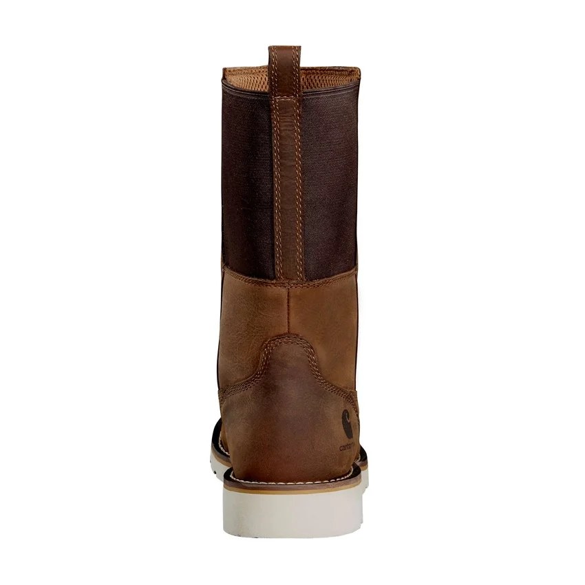 Botas de agua con cuña, puntera de acero e impermeables de 10" para mujer