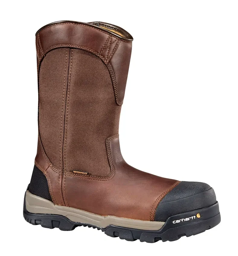 Botas de agua Ground Force impermeables de 10" con puntera compuesta