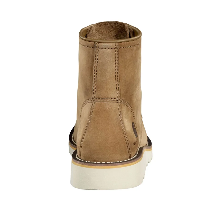 Botas de cuña con puntera mocasin de 6" para mujer