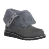Botas de invierno impermeables y aislantes con cuña abatible de 8" para mujer