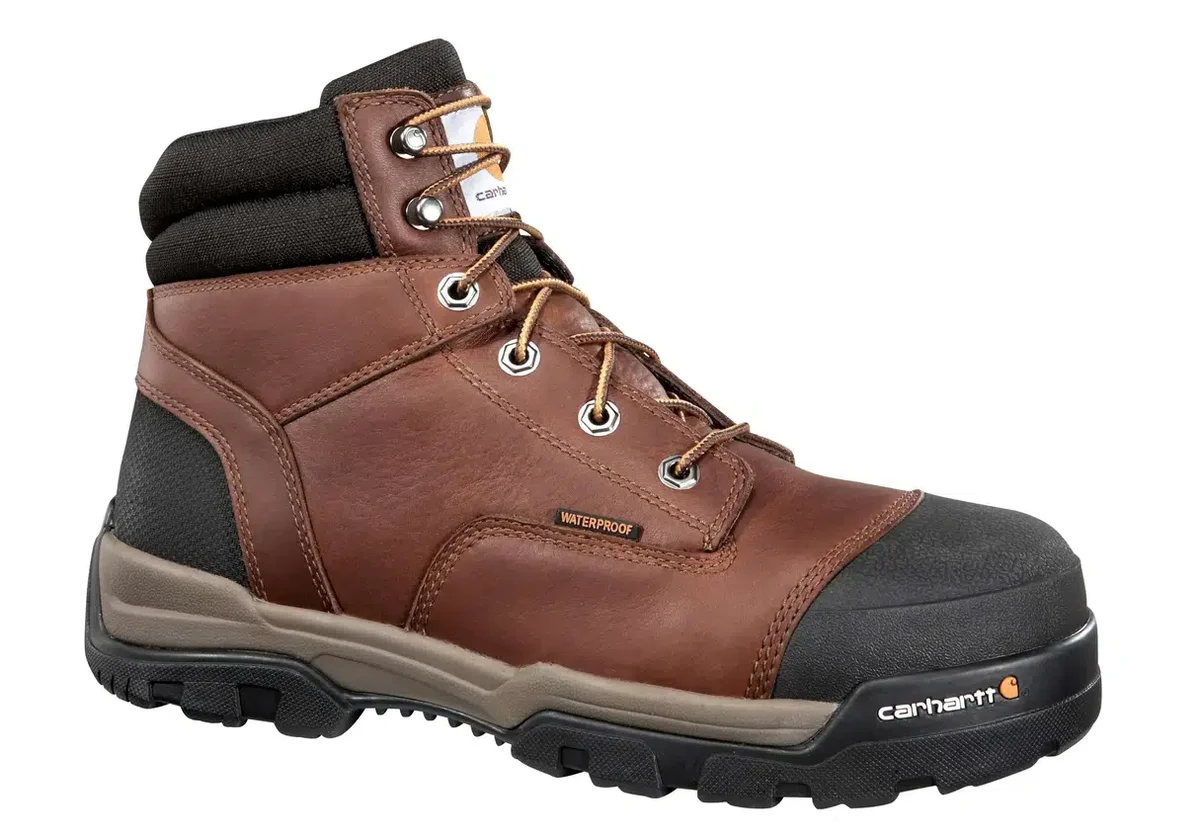 Botas de trabajo Ground Force impermeables de 6" con puntera compuesta
