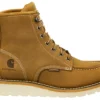 Botas de trabajo impermeables de mujer con puntera de acero y cuña de 6" estilo moc