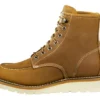 Botas de trabajo impermeables de mujer con puntera de acero y cuña de 6" estilo moc