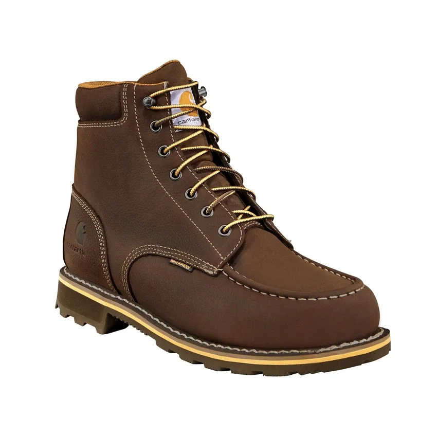 Botas de trabajo tradicionales con puntera mocasin, impermeables, de 6"