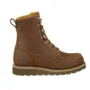 Botas impermeables de 8" con puntera moc y cuña
