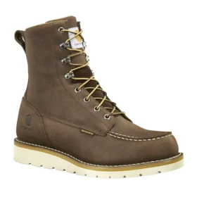 Botas impermeables de 8" con puntera moc y cuña