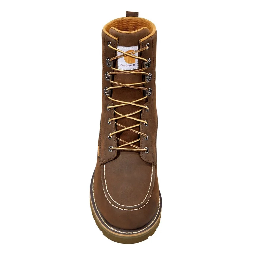 Botas impermeables de 8" con puntera moc y cuña