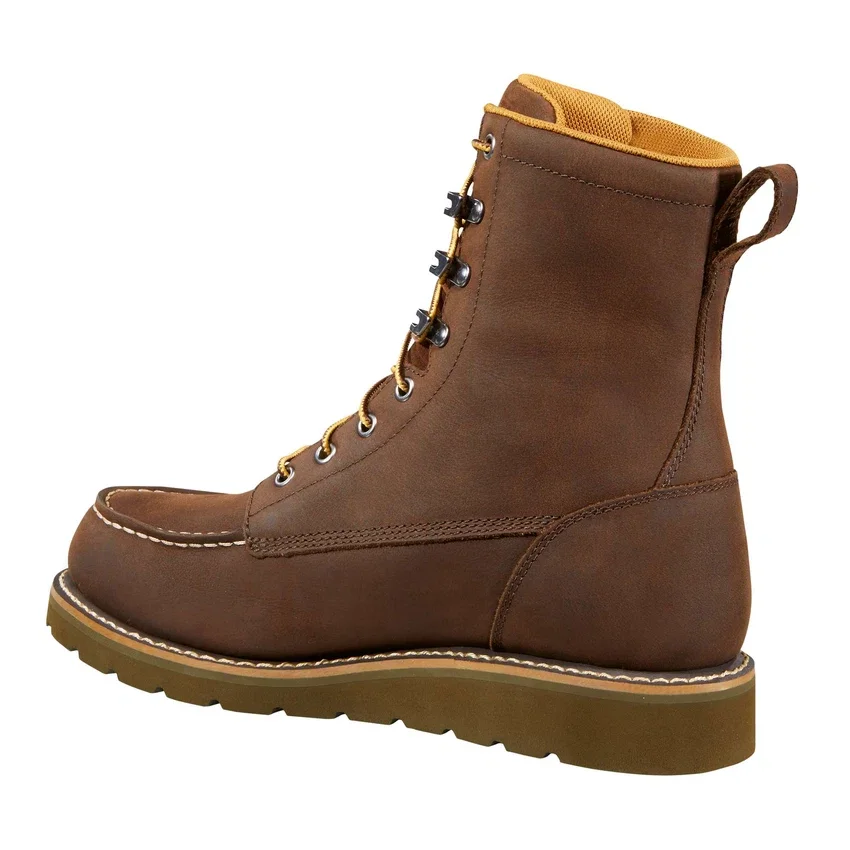 Botas impermeables de 8" con puntera moc y cuña