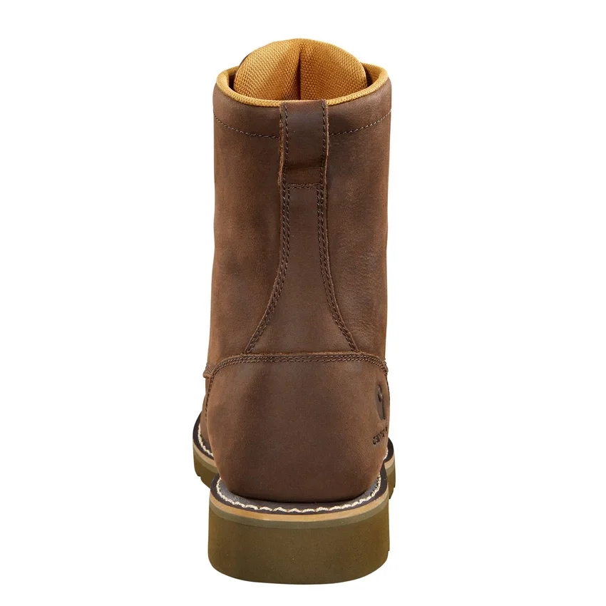 Botas impermeables de 8" con puntera moc y cuña